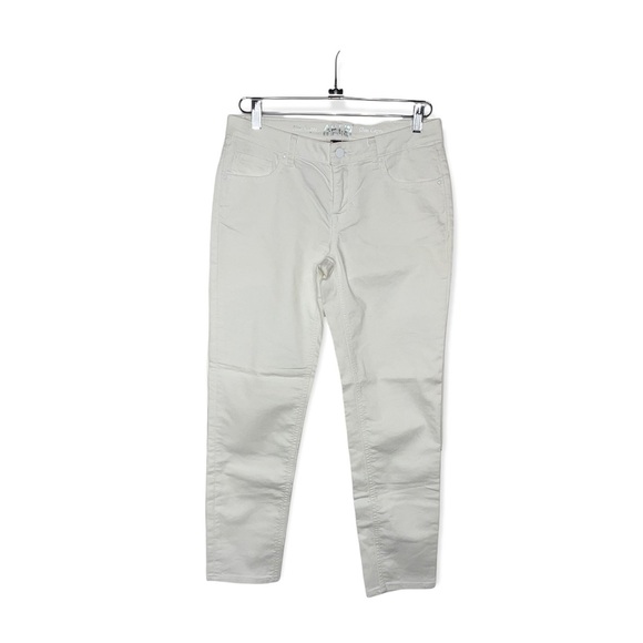 APT. 9 White Slim Denim Capri Pants 6 - Picture 1 of 8